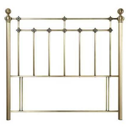 Emperor antique brass king size divan bed headboard.