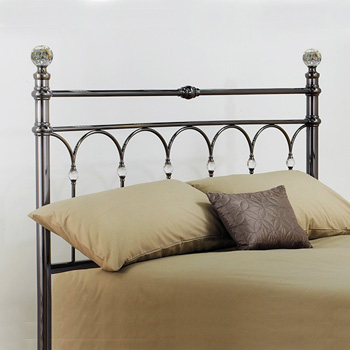 Krystal nickel 5ft headboard by Bentley Designs