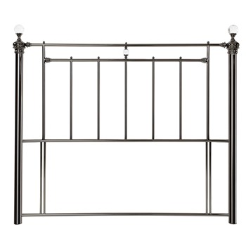 Trafalgar krystal black nickel 5ft headboard.